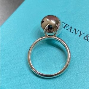 Sterling silver hardwear 12mm ball ring, size 7